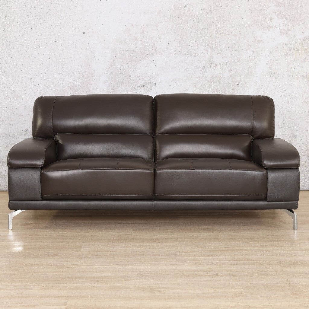 Adaline 3+2+1 Leather Sofa Suite Leather Sofa Leather Gallery Choc 