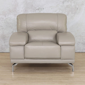 Adaline 1 Seater Leather Sofa Leather Sofa Leather Gallery Grey 