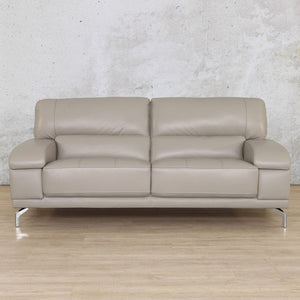 Adaline 3 Seater Leather Sofa Leather Sofa Leather Gallery Grey 