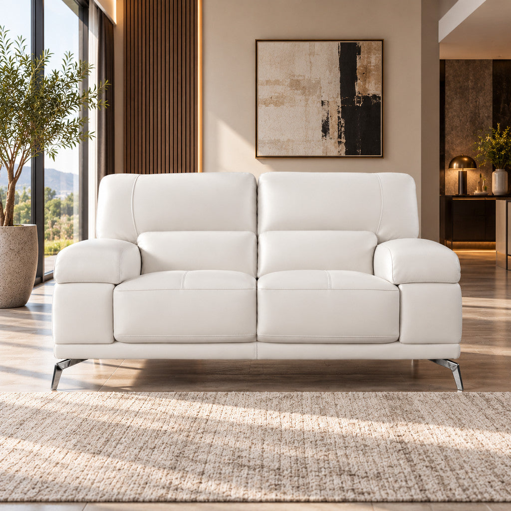 Adaline 2 Leather Sofa Suite Leather Sofa Leather Gallery-white