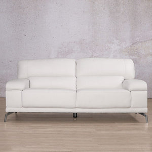 Adaline 3 Seater Leather Sofa Leather Sofa Leather Gallery Urban White 