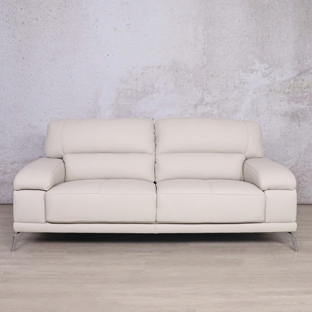 Adaline 3+2 Leather Sofa Suite - Available on Special Order Plan Only Leather Sofa Leather Gallery Manatee Beige 