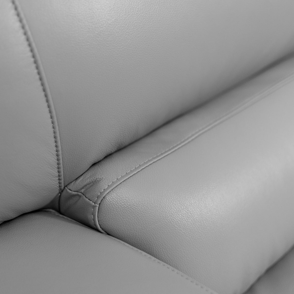 Adaline 1 Seater Leather Sofa Leather Sofa Leather Gallery luxe Grey