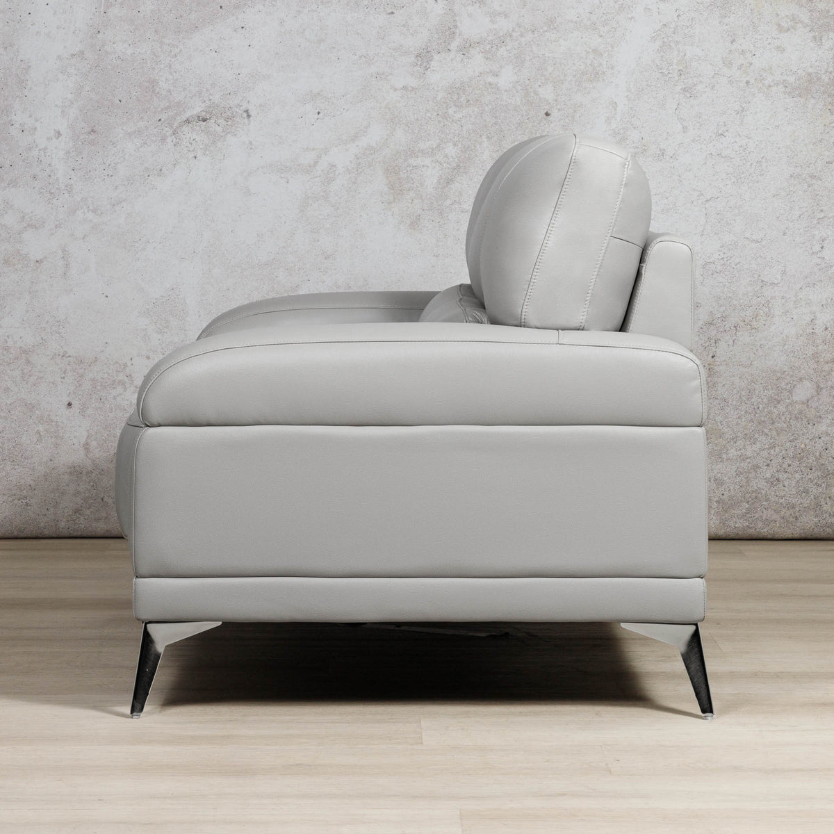 Adaline 2 Seater Leather Sofa Leather Sofa Leather Gallery Luxe Grey