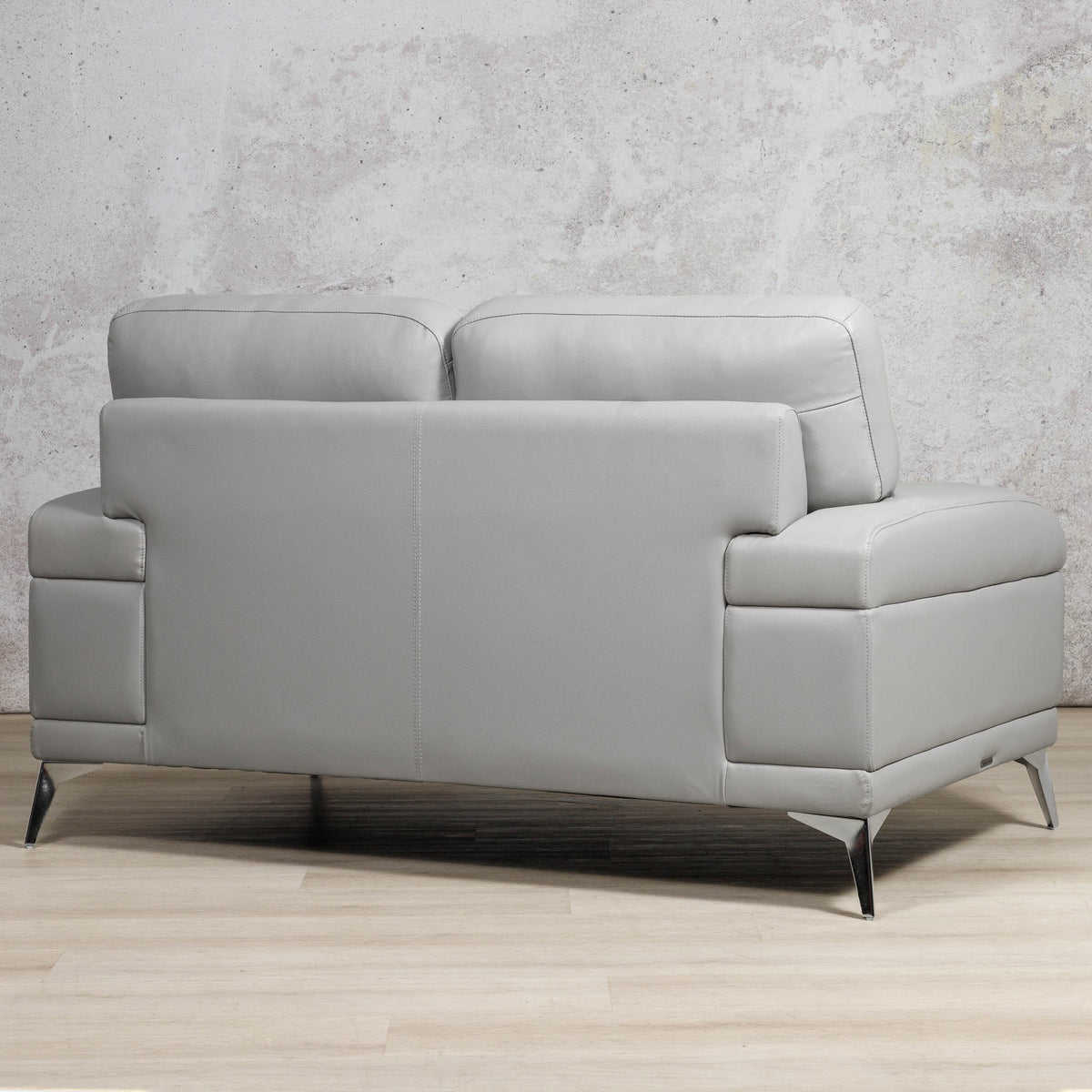 Adaline 2 Seater Leather Sofa Leather Sofa Leather Gallery Luxe Grey