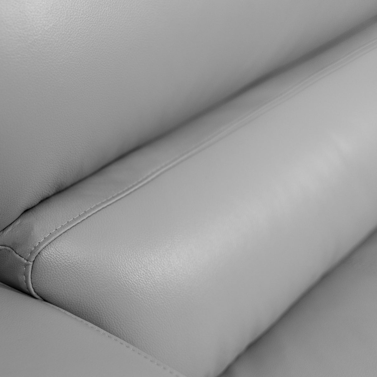 Adaline 2 Seater Leather Sofa Leather Sofa Leather Gallery Luxe Grey