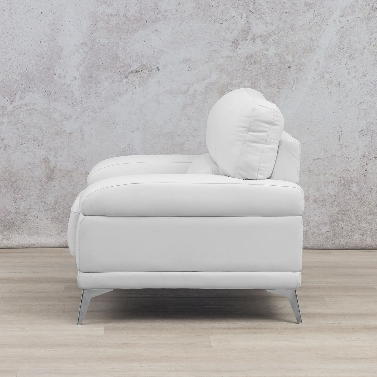 Adaline 1 Seater Leather Sofa Leather Sofa Leather Gallery-urban white