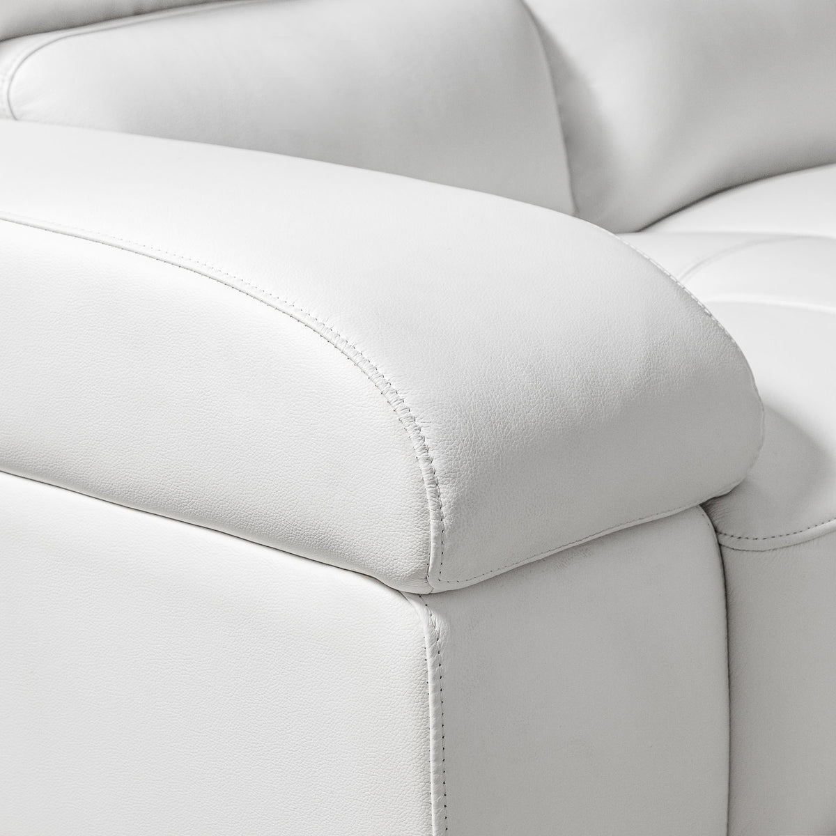 Adaline 3 Leather Sofa Suite Leather Sofa Leather Gallery-urban white