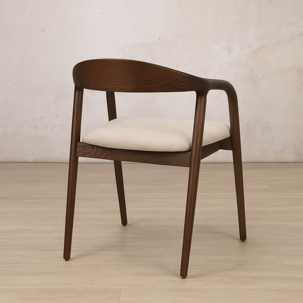 Alden Walnut Fabric Dining Chair