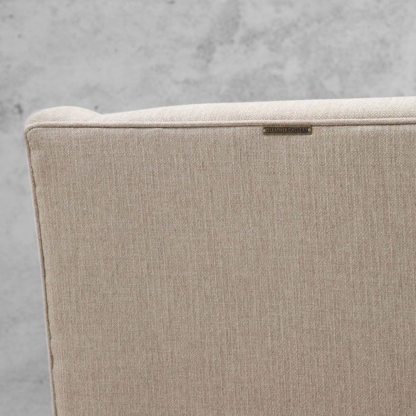 Amelia Armchair Fabric Occasional Chair - Cashew | Leather Gallery  