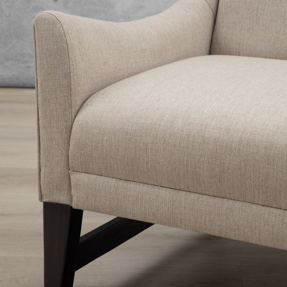 Amelia Armchair Fabric Occasional Chair - Cashew | Leather Gallery  