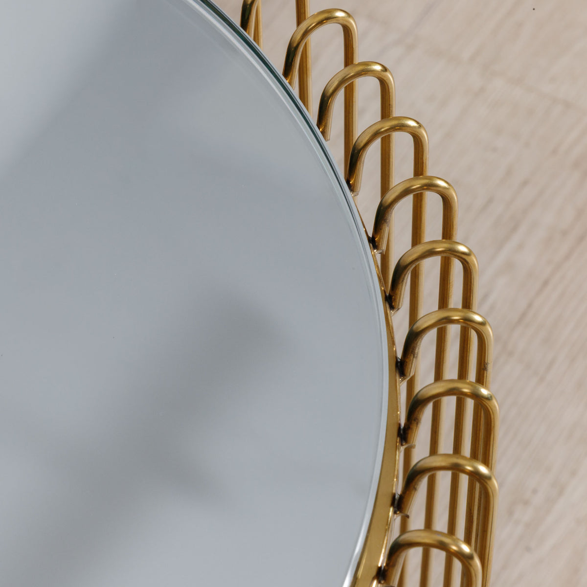 Antilia Coffee Table Gold - Mirror Top - Coffee Table