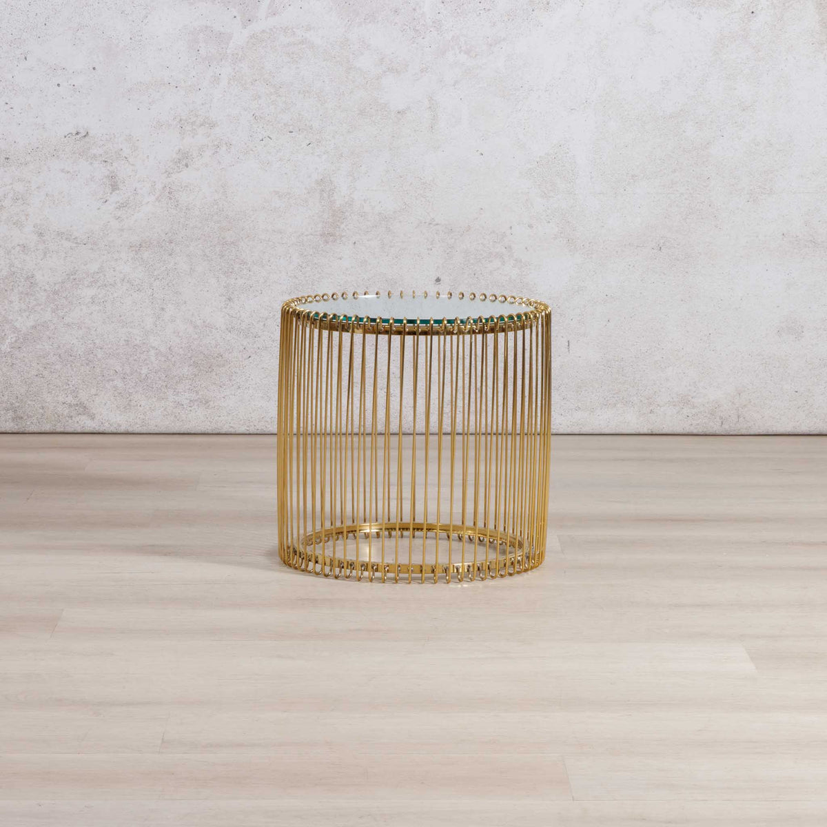 Antilia Coffee Table Gold - Mirror Top - Coffee Table