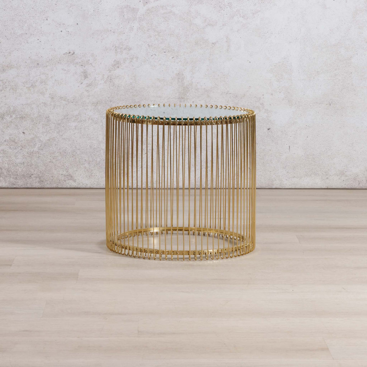 Antilia Coffee Table Gold - Mirror Top - Coffee Table
