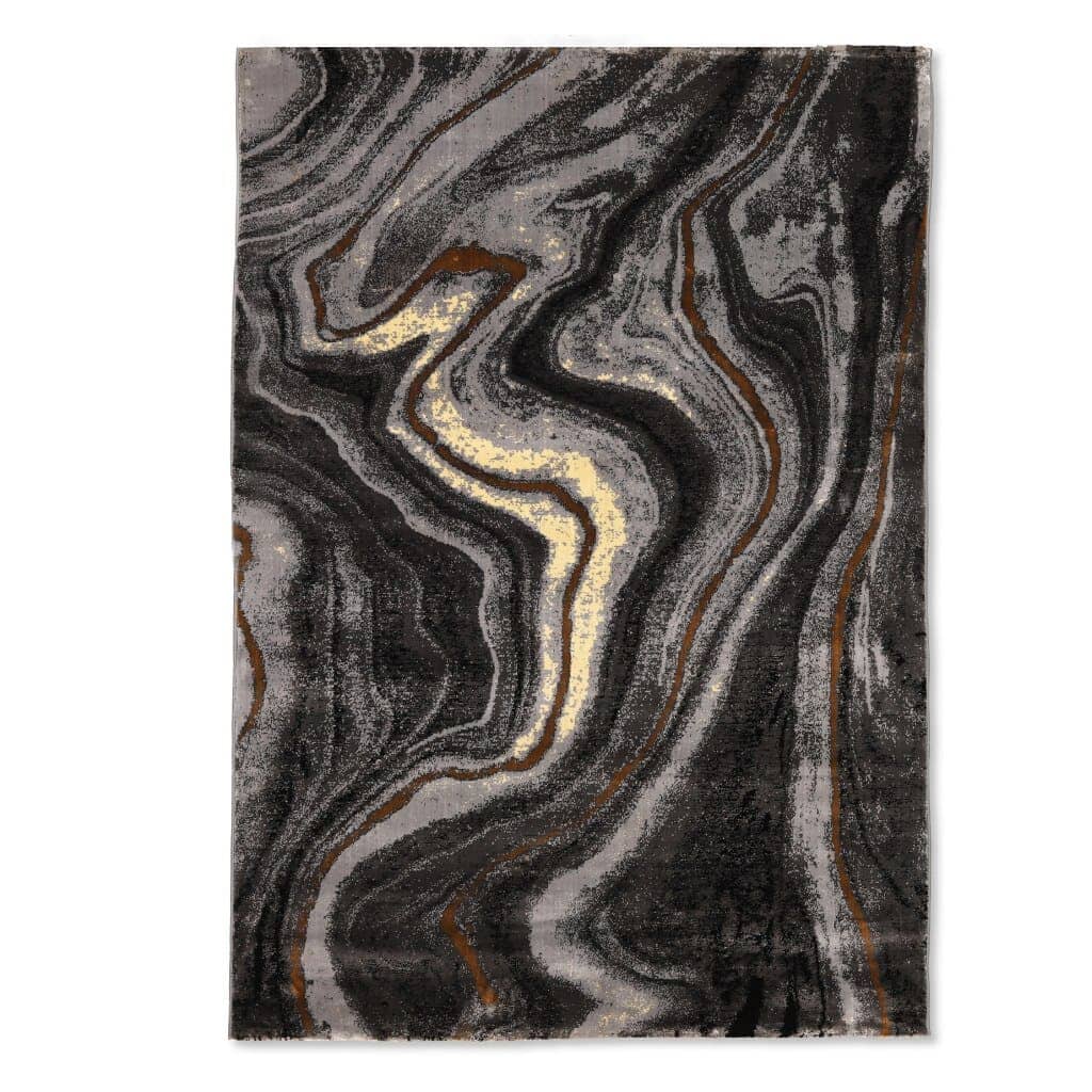 Apollo Rug - Golden Ebony Carpets Leather Gallery 160 x 230 