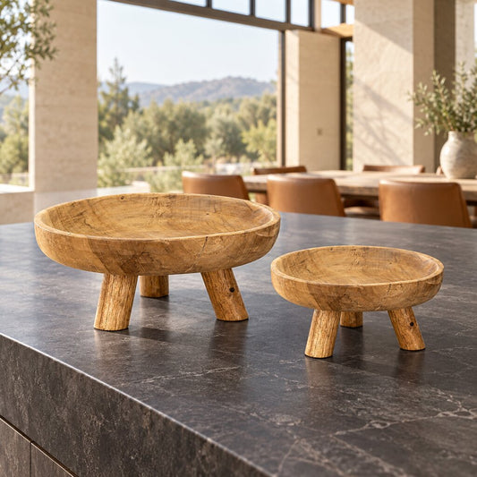 Ara Teak Tray - Set of 2 - Trays