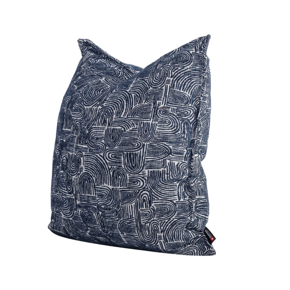Arc Nautical Blue Cushion | Leather Gallery