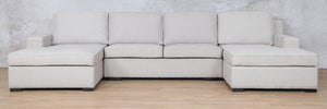 Rome Fabric Sofa U-Chaise Sectional - Available on Special Order Plan Only Fabric Corner Suite Leather Gallery 