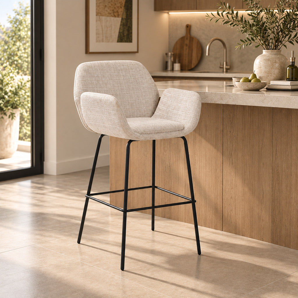 Arlo Bar Chair - Cashmere Beige