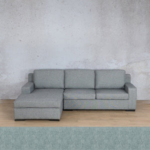 Rome Fabric Sofa Chaise Sectional - LHF Fabric Corner Suite Leather Gallery Quail Shell 