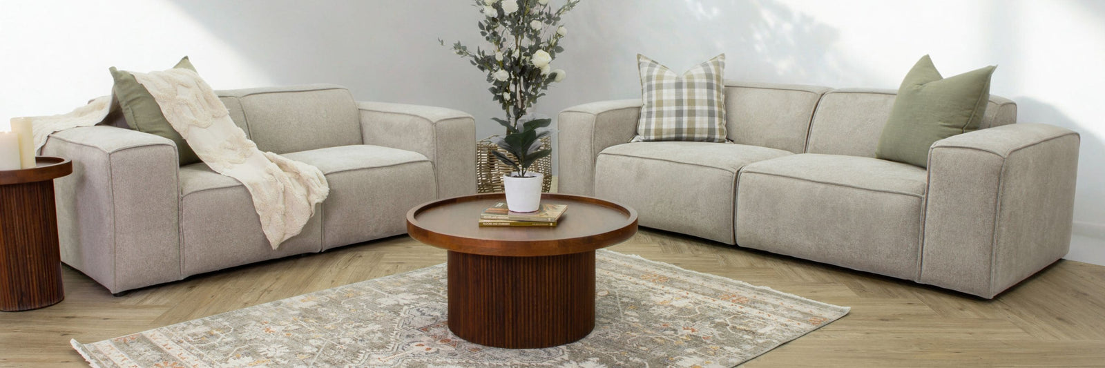 Austin 3+2 Fabric Couch | Leather Gallery