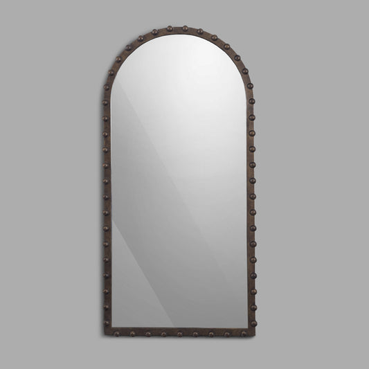 Bassanio Floor Mirror - Dark Antique Gold