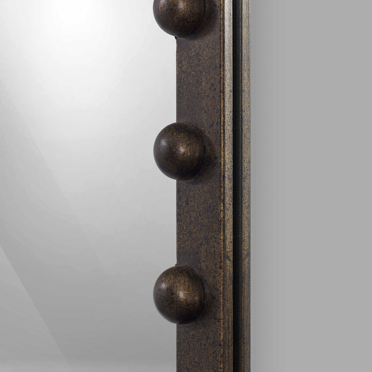 Bassanio Floor Mirror - Dark Antique Gold
