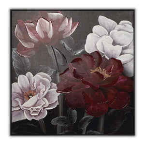 Burgundy Blooms II - 1000 x 1000 Painting Leather Gallery 