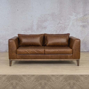 Willow 2-Seater Leather Sofa Leather Sofa Leather Gallery Bedlam Taupe 