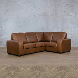 Stanford Leather L-Sectional 4 Seater - RHF Leather Sectional Leather Gallery Bedlam Taupe 