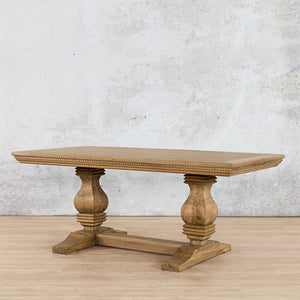 Belmont Fluted Wood Dining Table - 1.9M / 6 Seater - Available on Special Order Plan Only Dining Table Leather Gallery 