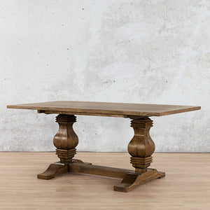 Belmont Wood Dining Table - 1.9M / 6 Seater Dining Table Leather Gallery 