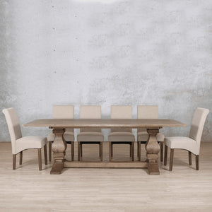 Belmont Wood Top & Windsor 10 Seater Dining Set Dining room set Leather Gallery 
