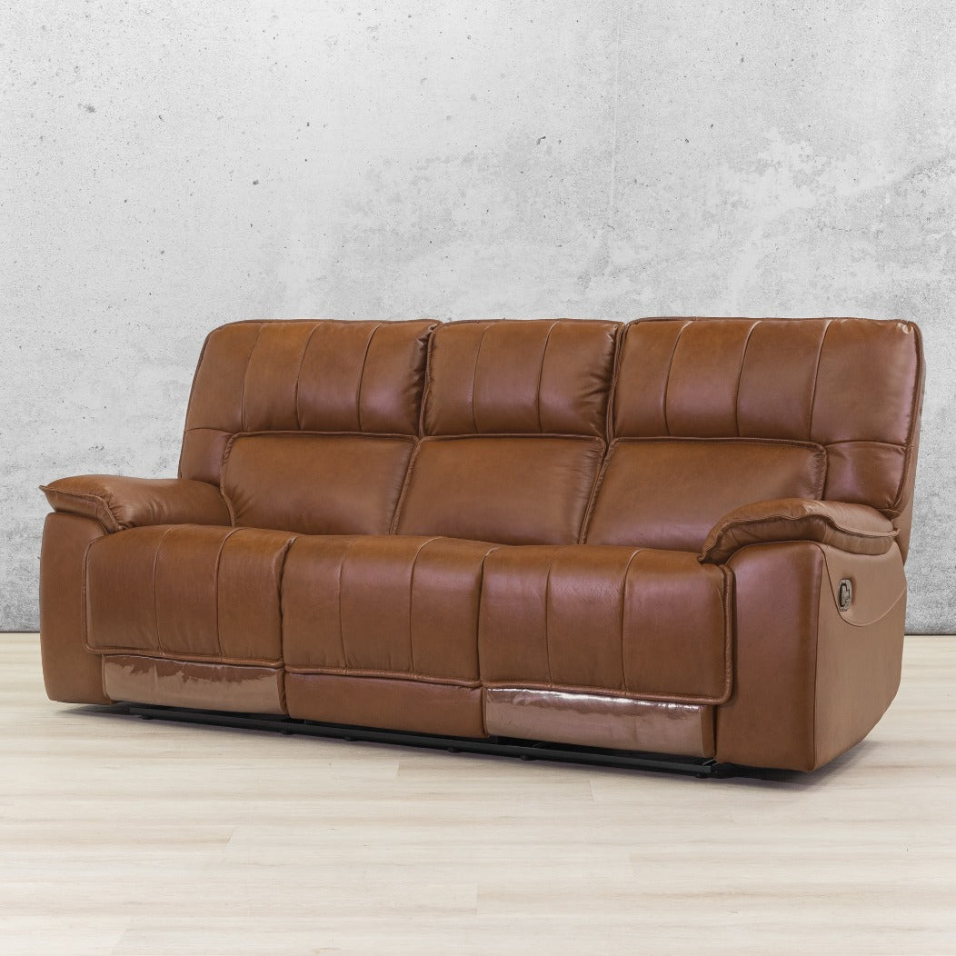 Bentley Leather Recliner 3 Seater Leather Recliner Leather Gallery -  Imperial Royal Walnut