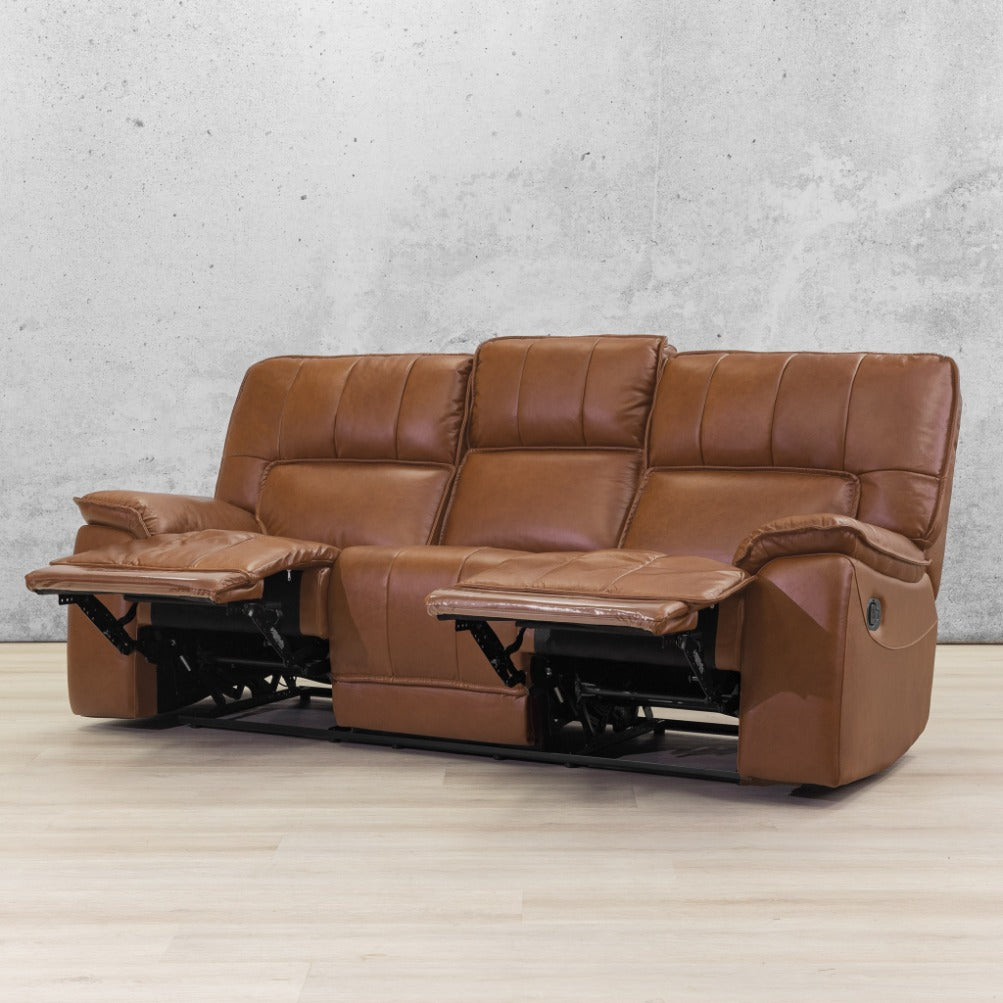 Bentley Leather Recliner 3 Seater Leather Recliner Leather Gallery -  Imperial Royal Walnut