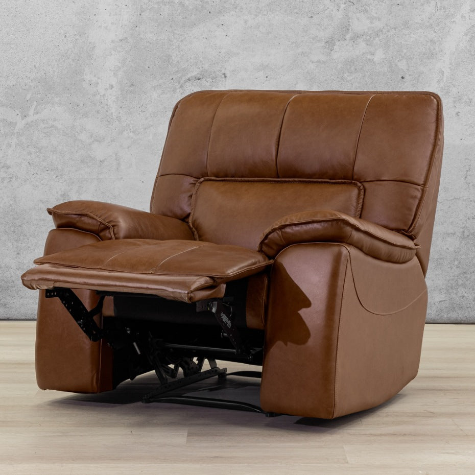 Bentley Leather Recliner - 1 Seater  | Imperial Royal Walnut 