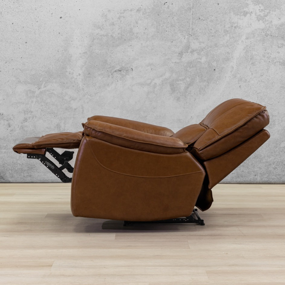 Bentley Leather Recliner - 1 Seater | Imperial Royal Walnut 
