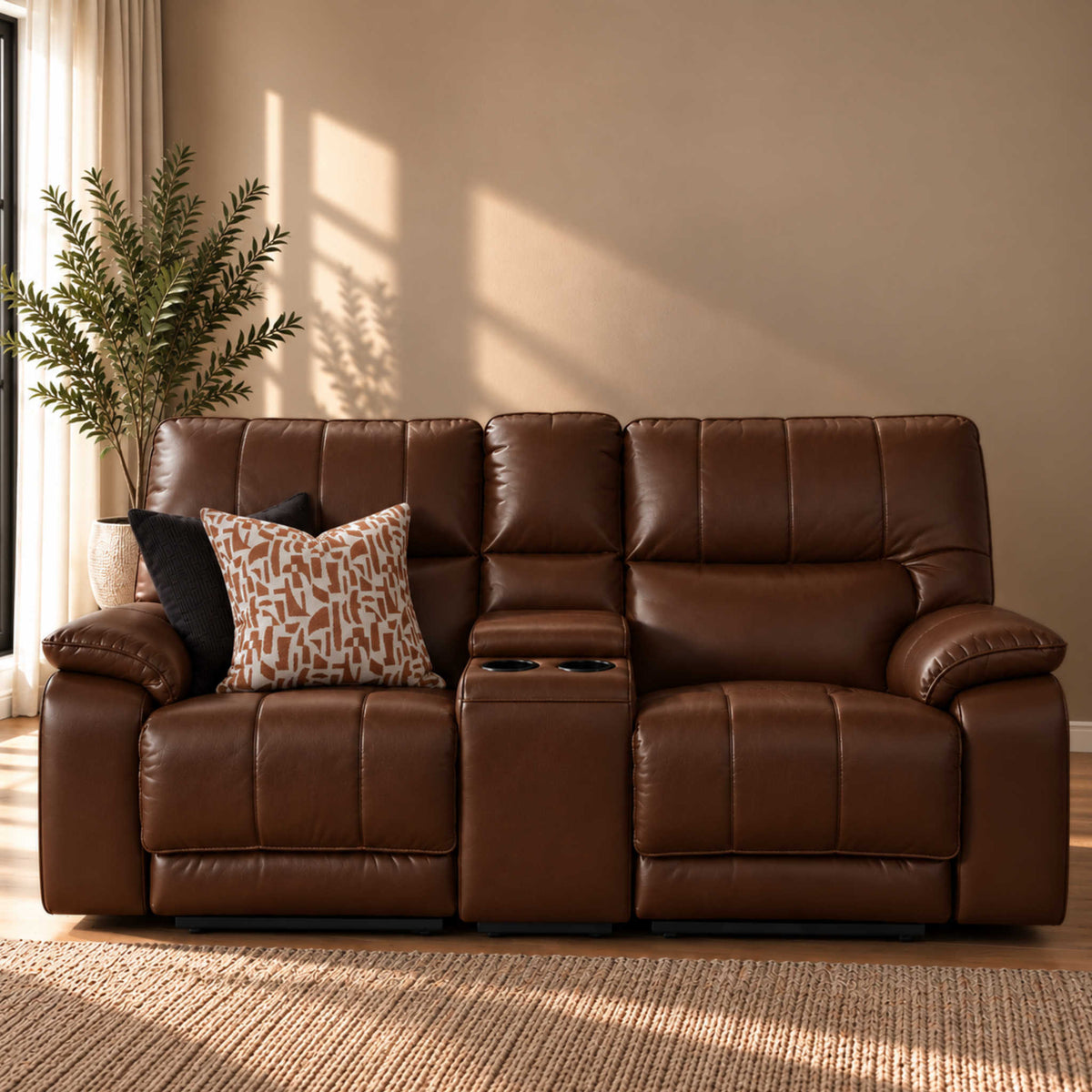 Bentley Leather Recliner 3 Seater Leather Recliner Leather Gallery -  Choc