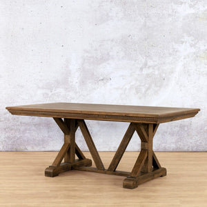 Berkeley Fluted Wood Dining Table - 2.4M / 8 or 10 Seater Dining Table Leather Gallery 