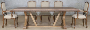 Berkeley Fluted Wood Top & Duke 8 Seater Dining Set Dining room set Leather Gallery 