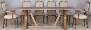 Berkeley Wood Top & Duke 10 Seater Dining Set Dining room set Leather Gallery 