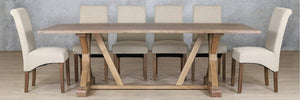 Berkeley Wood Top & Windsor 10 Seater Dining Set Dining room set Leather Gallery 