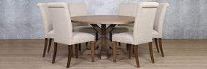 Berkeley Round 1500 6 Seater & Baron Dining Set Dining Table Leather Gallery 