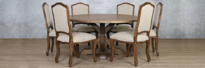 Berkeley Round 1500 6 Seater & Duke Dining Set Dining Table Leather Gallery 
