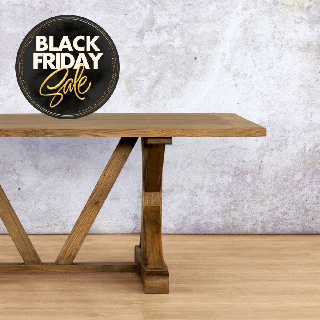 Berkeley Wood Dining Table - 2.4M / 8 or 10 Seater - Available on Special Order Plan Only Dining Table Leather Gallery 