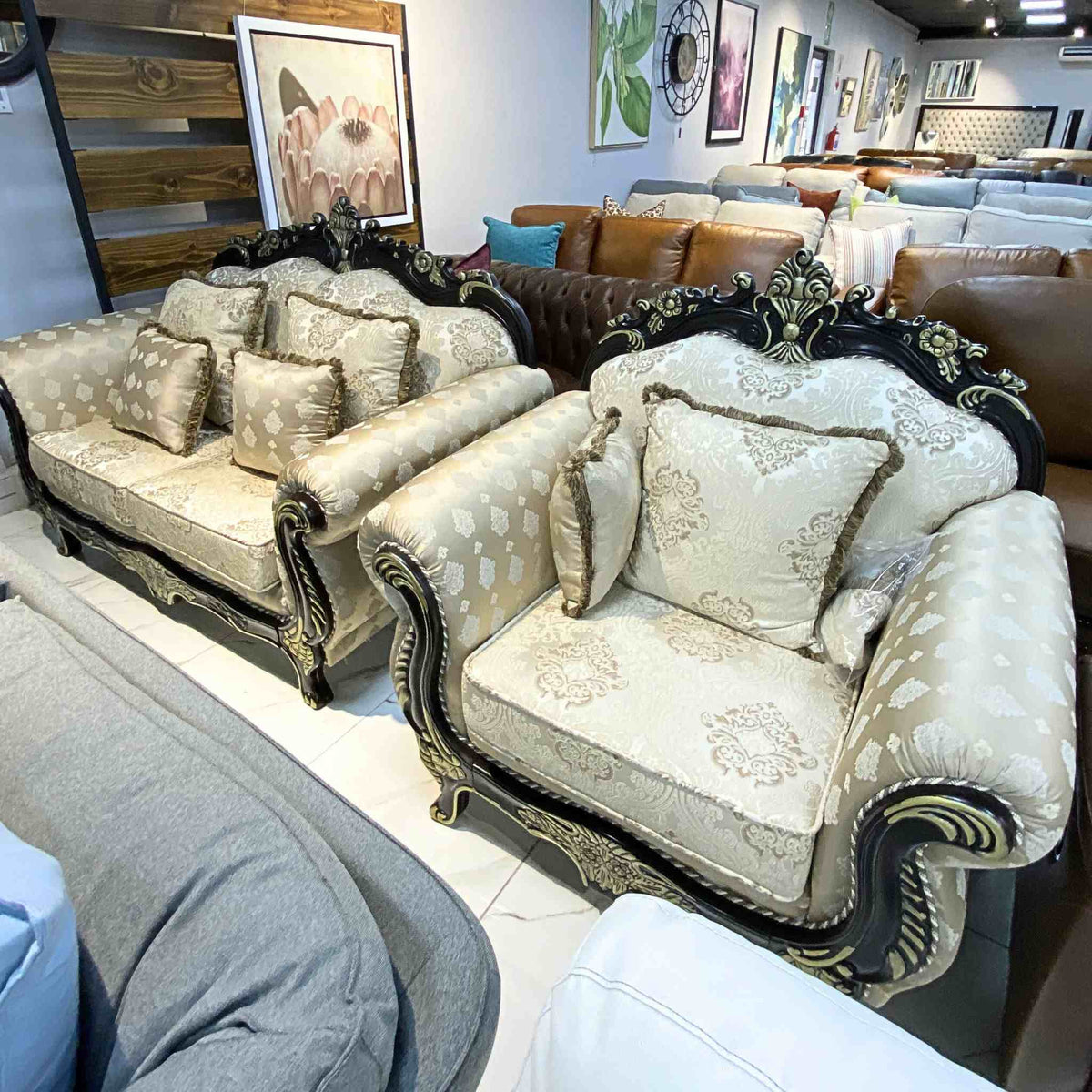 Berlin 2 + 1 Seater Fabric Sofa- Warehouse Clearance