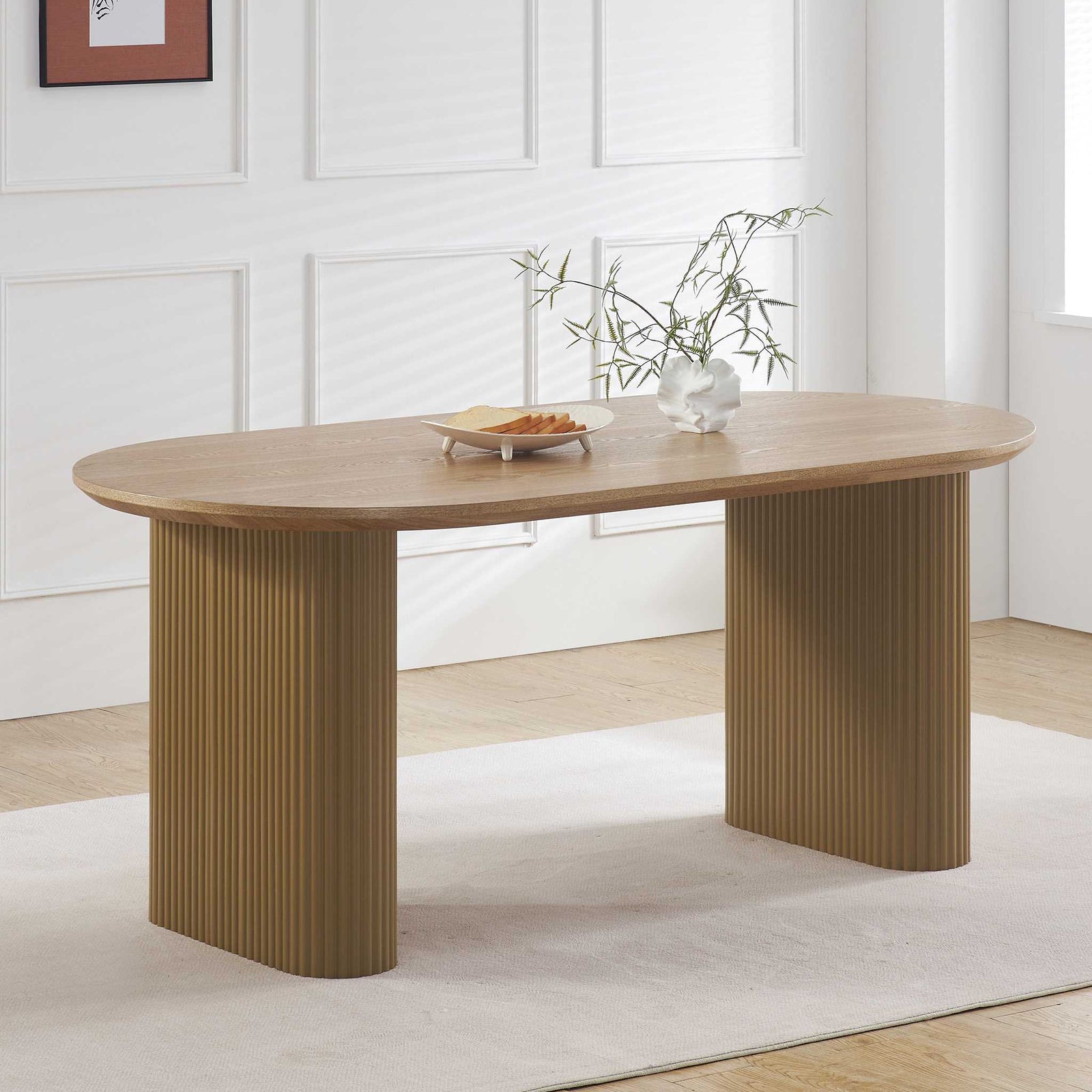 Bishop light dining table - Natural | Gallery Everyday by Leather Gallery