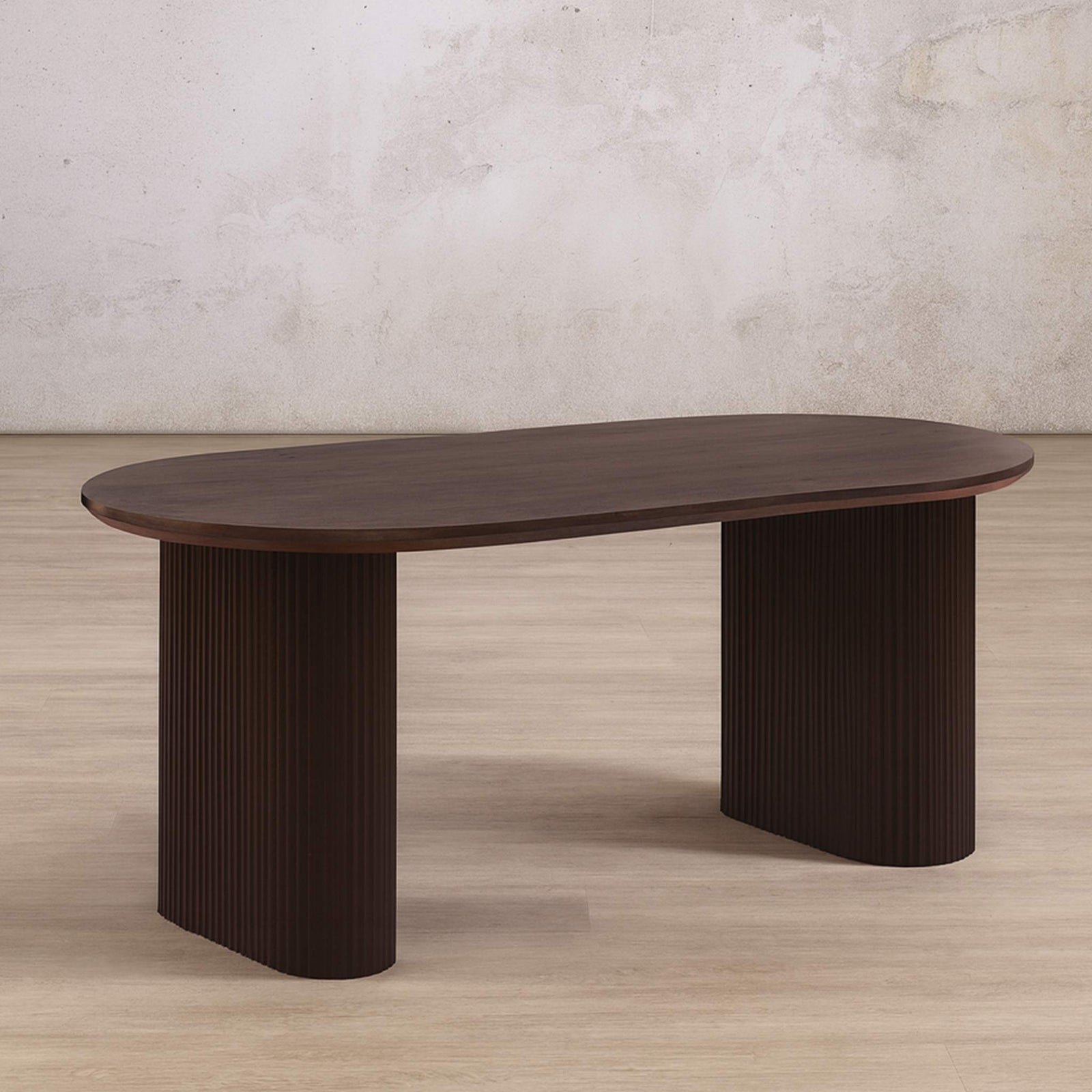 Bishop light dining table - walnut | Gallery Everyday by Leather Gallery
