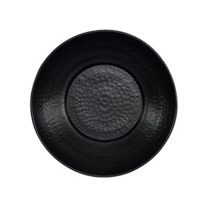 Black Layne Hammered Bowl - Large Bowl Leather Gallery Black 