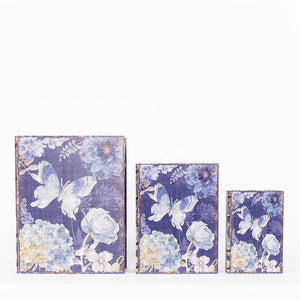Blue Butterfly File Box Set Of 3 File Box Leather Gallery 